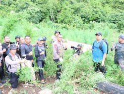 Kapolres Aceh Besar Pimpin Pemusnahan Empat Hektar Ladang Ganja