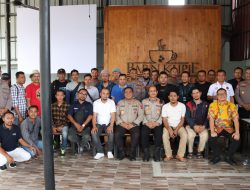 Jumat Curhat, Kapolres Aceh Utara Ngopi Bareng Insan Pers dan Masyarakat