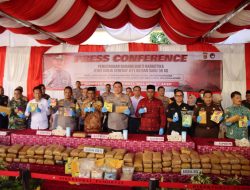 Polda Aceh Musnahkan 36 Kg Sabu dan 411 Kg Ganja