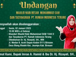 Cut Nyak Cahaya Jeumpa Gelar Maulid Nabi dan Tasyakuran Indonesia Terang di Bireuen