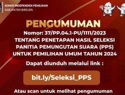 Klik Disini! Pengumuman PPS Kabupaten Bireuen untuk Pemilu 2024