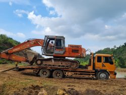Satu Ekskavator di Galian C ilegal Diamankan Polda Aceh