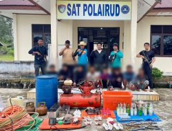 Polda Aceh Tangkap 8 Pelaku Destructive Fishing Asal Sibolga
