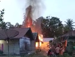 Jelang Puasa, Satu Unit Rumah di Bireuen Ludes Dilalap Api