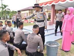 Sambut Anggota Baru, Ini Pesan Tegas Kapolres Bireuen