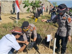 Serentak, Polisi Tanam 1200 Pohon di Bireuen