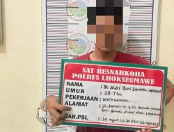Polisi Ringkus Dua Tersangka Penjual Sabu di Lhokseumawe
