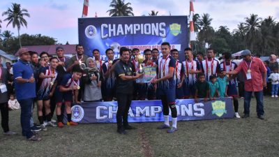 Open Turnamen Sepakbola HUT Persiba ke 25 Sukses Digelar, Katar FC Juara I