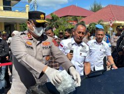 Polda Aceh Musnahkan 1,2 Ton Ganja dan 226 Kg Sabu Jaringan Narkoba Internasional