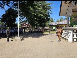 Jelang Pilkada, Muspika Sawang Gelar Apel Pasukan Satlinmas