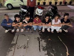 Polres Bireuen Tangkap Remaja Lakukan Tawuran Gunakan Senjata Tajam