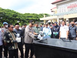 25 Kg Kokain, 108 Kg Sabu, dan 640 Kg Ganja Dimusnahkan