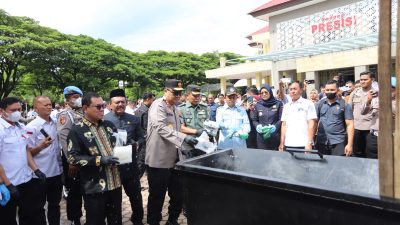 25 Kg Kokain, 108 Kg Sabu, dan 640 Kg Ganja Dimusnahkan