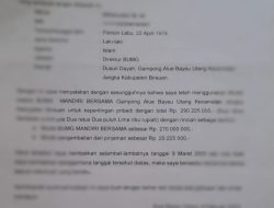 Masyarakat Alue Bayeu Utang Minta APH Usut Dugaan Penggelapan Dana BUMG