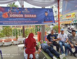 HUT Ke 24 Demokrat Bireuen Gelar Donor Darah