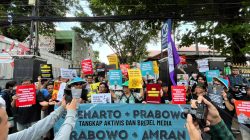 Aksi Solidaritas Mendukung Tempo Melawan Gugatan Menteri Pertanian Rp 200 Miliar