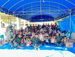 Satgas Yonif 837/KT Hadir untuk Generasi Penerus di Desa Salah Sirung Bireuen