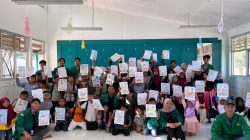 Mahasiswa KKN Unimal Gelar Trauma Healing di Peusangan Siblah Krueng