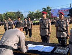 Kapolres Bireuen Pimpin Sertijab Kasatlantas, Kasatreskrim dan Tiga Kapolsek