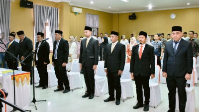 Bupati Bireuen Lantik Pejabat Eselon II, Doli Mardian Jabat Kadis DPMG, Ir Marwan Kalak BPBD