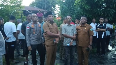 Dua Rumah di Pulo Kiton Bireuen Ludes Terbakar, Bupati Mukhlis Turun Langsung ke Lokasi