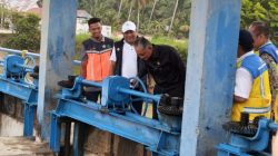 Didampingi Bupati Bireuen, Menteri PU Lakukan Uji Coba Pengaliran Bendung Irigasi Pante Lhoong