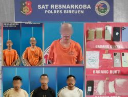 Komit Berantas Narkoba, Polres Bireuen Tangkap Enam Pengedar Sabu