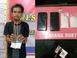 Polres Bireuen Amankan Seorang Warga Jeumpa, Turut Sita 69,46 Gram Sabu