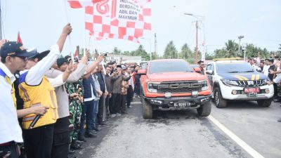 Jembatan Krueng Tingkeum Bireuen Siap Dilalui