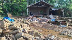 Rumah Janda Miskin di Sawang Ambruk Diterjang Luapan Krueng Gunci