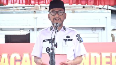 Jadi Pembina Upacara HSP Ke 98, Wabup Razuardi Bacakan Amanat Menpora